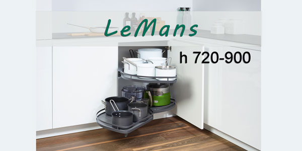 LeMans с 2 полками: новая высота рамы 720-900 мм Kessebohmer в Саратове