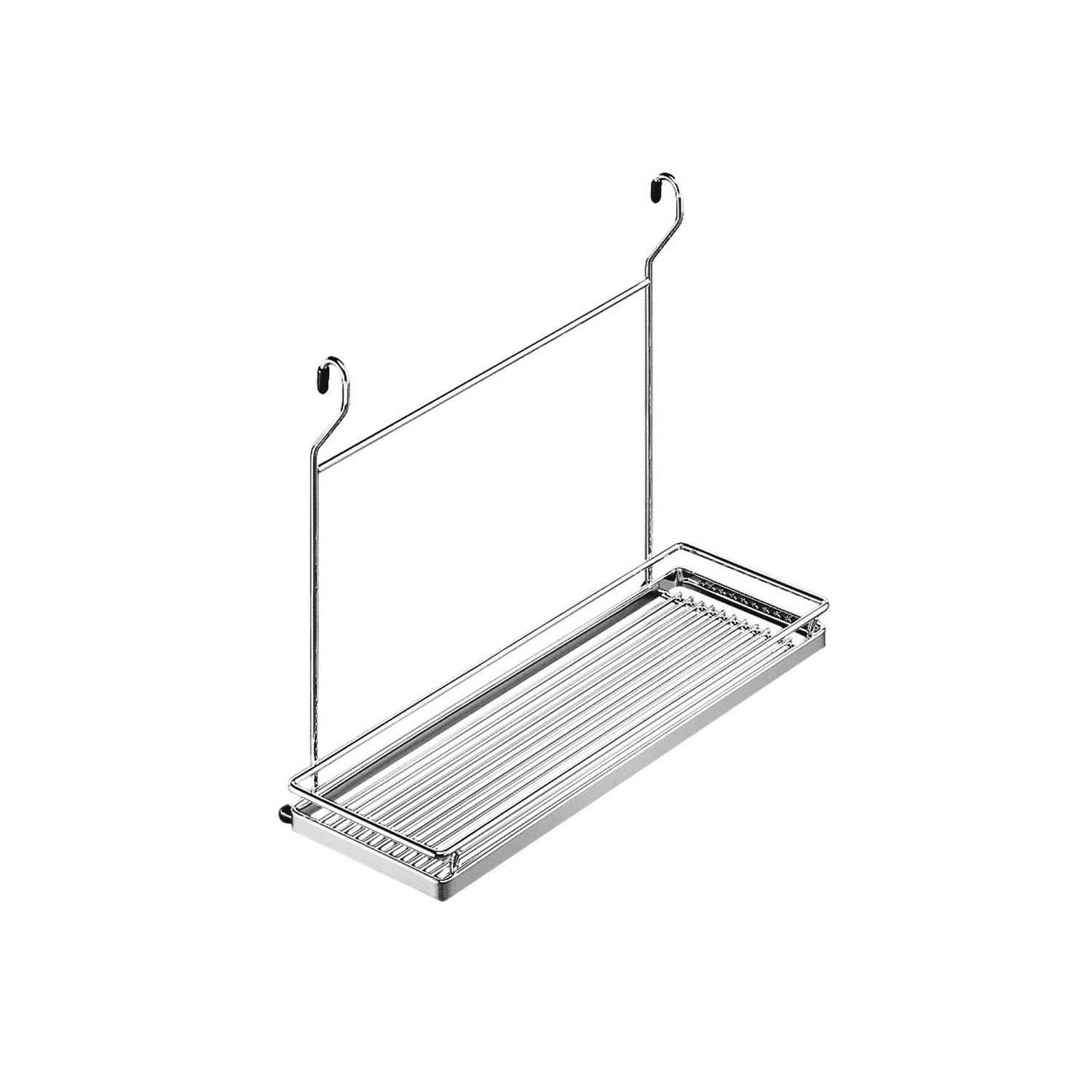 Полка Линеро Классик навесная большая цвет ХРОМ матовый Kessebohmer | официальный магазин